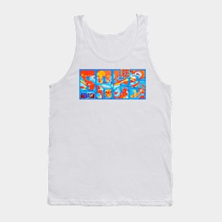 Las Vegas Arts District Brick Graffiti Tank Top